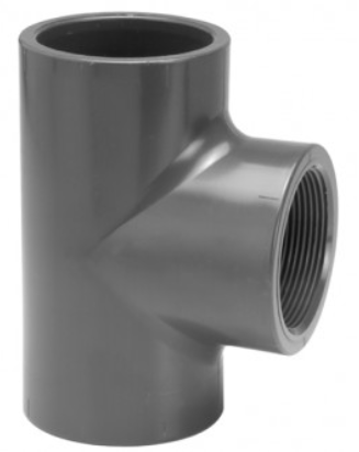 PVC-U T-stuk 90gr bi dr