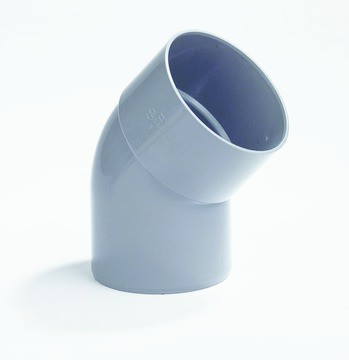 PVC Bocht 45gr mof-spie lijmverb.