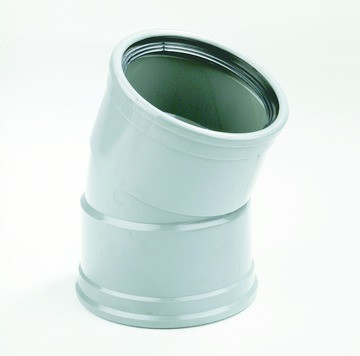PVC Bocht 22,5gr 2xmof