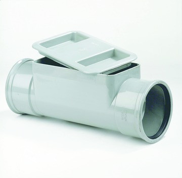 Klemdeksel m/m grijs