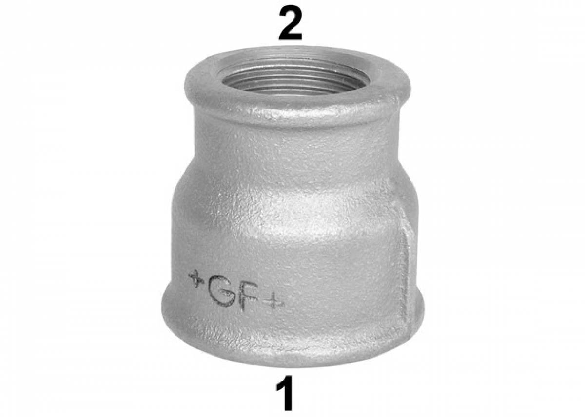 GF Draadfitting zwart sok verlopend bi x bi (nr. 240)
