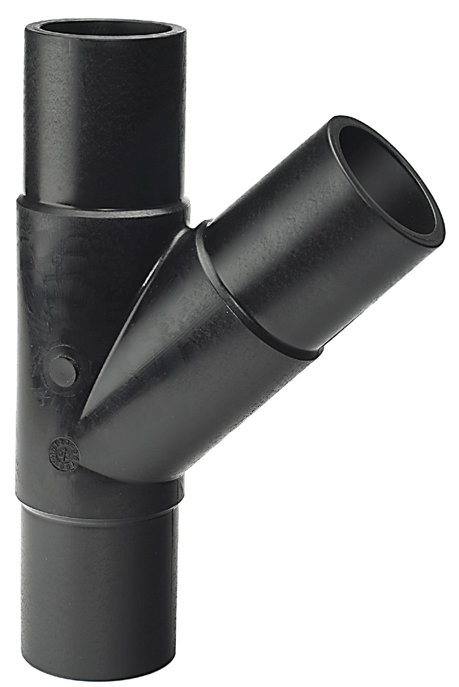 ELGEF Stomplas T-stuk 45o lang