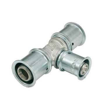 Multitubo T-stuk Verloop (messing, vertind)