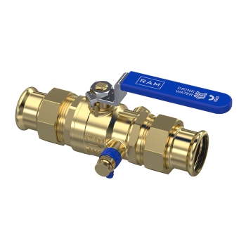 Kogelkraan + Aftapper Kiwa M-contour (2x pers)