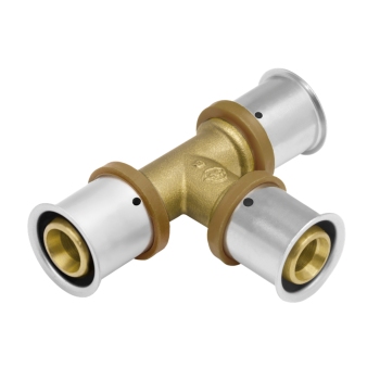 VSH UltraPress T-stuk (messing)