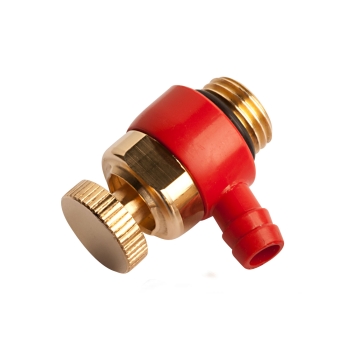 10000200000 Raminex Aftapper 1/4 Rood (verdraaibare uitloop, tbv kogelkraan)