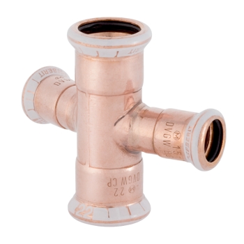 GN614090000 Geberit Mapress koper kruis T-stuk