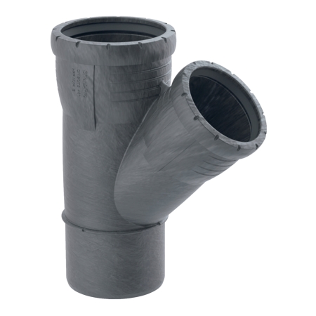 Silent-Pro 45gr T-stuk Verloop