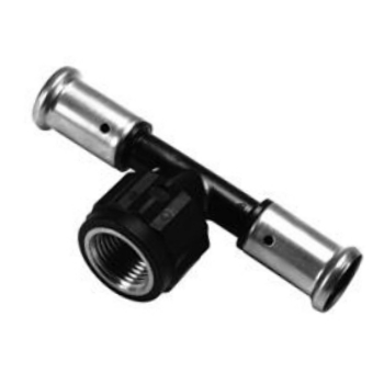 Henco T-stuk Binnendraad (inox)