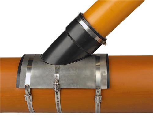 Flexibele Koppeling Zadel 45gr (PVC)