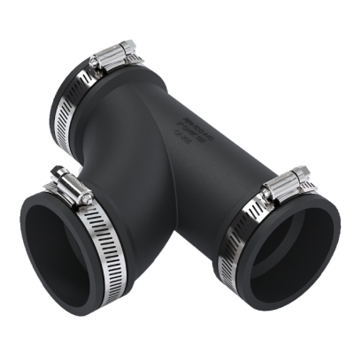 IC40QTZ1500 Fernco zwart T-stuk 48T, 50-40 mm