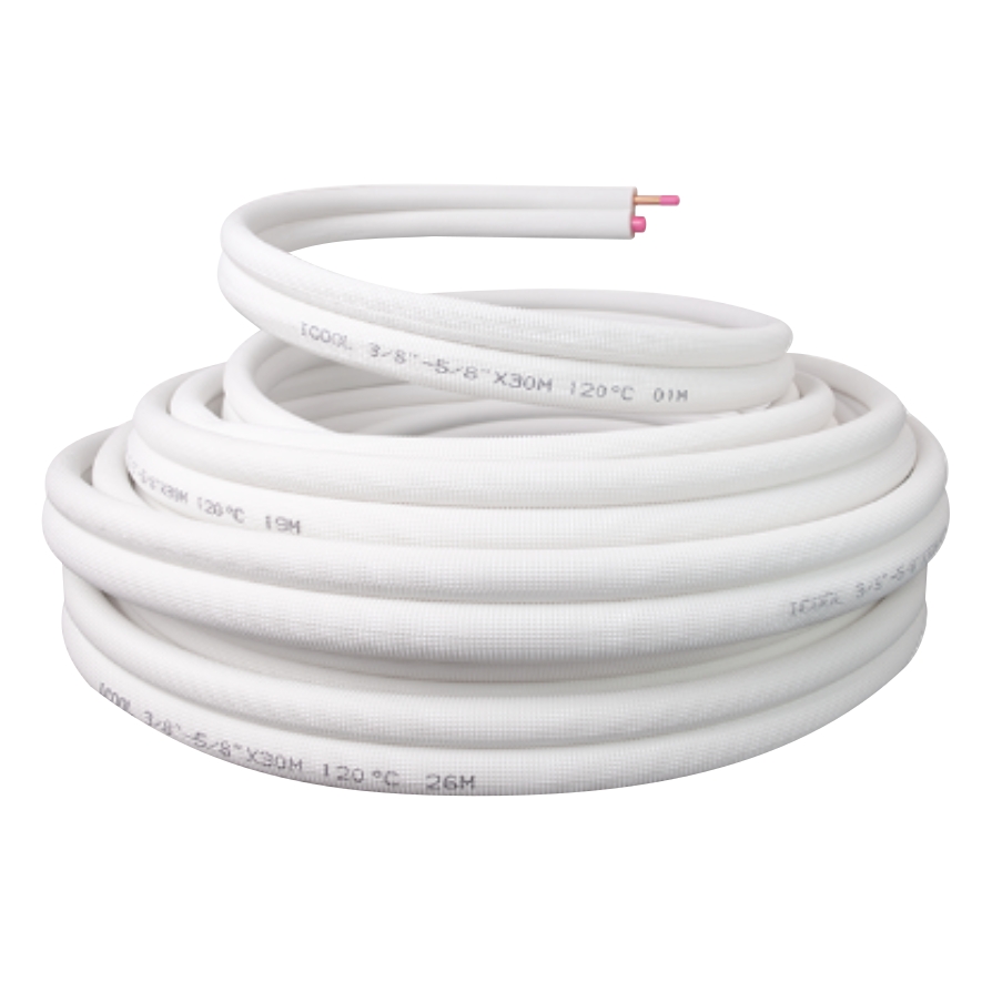 Geisoleerde Koelleiding Duo Wit