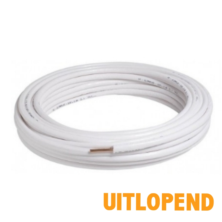 ENF35650000 Ebrille Singel Koelleiding 1/4'' RL=25 (iso wit 9mm)