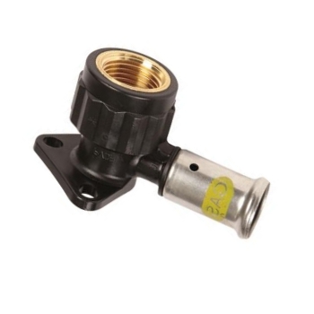 81028910080 Henco Gas Muurplaat Kort 16x1/2 (bi.dr. H=35, PVDF)