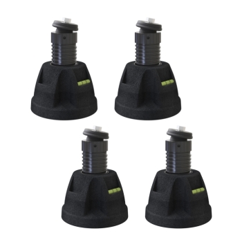 TVSCD500280 Technosystemi Zeus100 Opstelpoot Set 160mm Rond  (rubber, M8, 4 stuks)