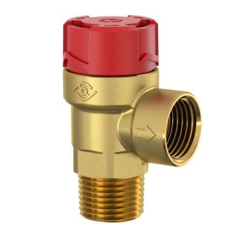 FA2701500000 Flamco Flopress Overstortventiel 1/2'' (3 bar, bu.dr. x bi.dr. 100kW)