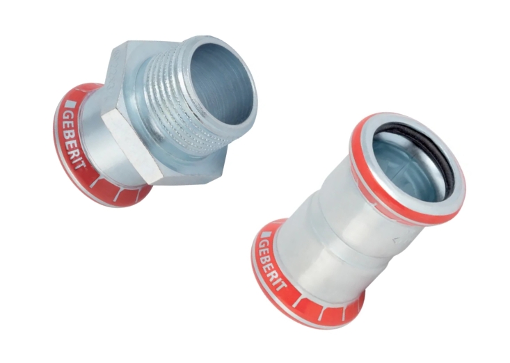 Geberit Mapress C-staal Overgang