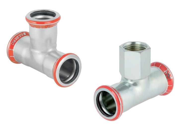 Geberit Mapress C-staal T-stuk