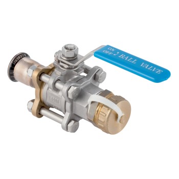 Geberit Mapress CuNiFe Kogelkraan met Schroefdop (2x pers)