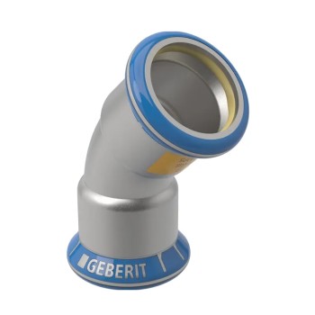 Geberit Mapress RVS316 Gas 45gr Bocht
