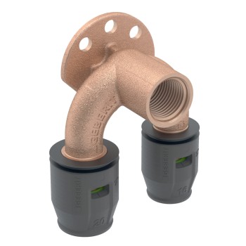 Geberit PushFit Muurplaat (52mm, doorlus, brons)