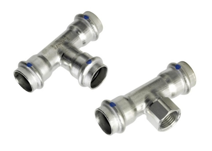 Viega Sanpress Inox LF T-stuk