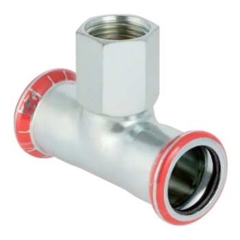 Geberit Mapress C-staal T-stuk Binnendraad