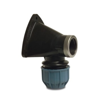 BV702472700 PP Klem Muurplaat 90gr d16 mm x 1/2