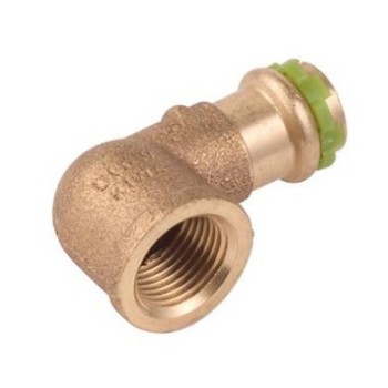 VH667160500000 SudoPress Koper kniekoppeling 90° F